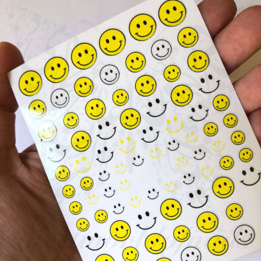 Smiley Face Nail Decals