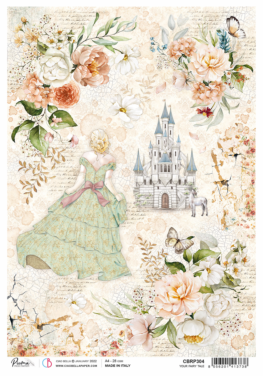 Shop Sleeping Beauty Stamperia A4 Rice Paper for Decoupage