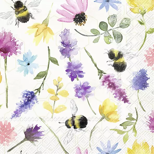 Bee cream Decoupage Craft Paper Napkin for Mixed Media, Scrapbooking –  Decoupage Napkins.Com