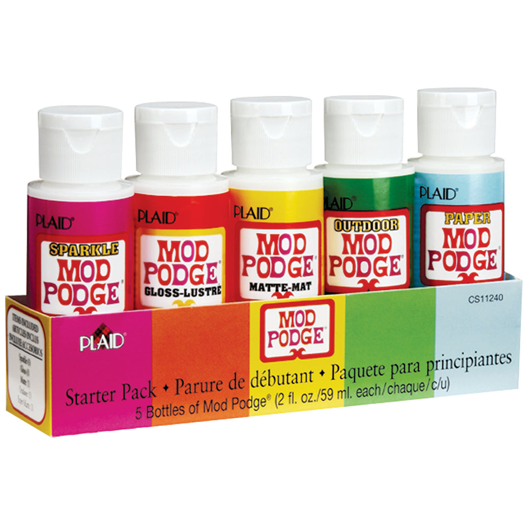 Mod Podge Gloss Finish Arts and Crafts Glue (Set of 2) 2FL OZ Each Water  Base Sealer for Wood Puzzles Arts and Crafts