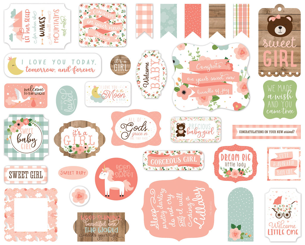 Echo Park 12x12 Cardstock Stickers - Sweet Baby - Boy - Elements –  Scrapbooking for Less