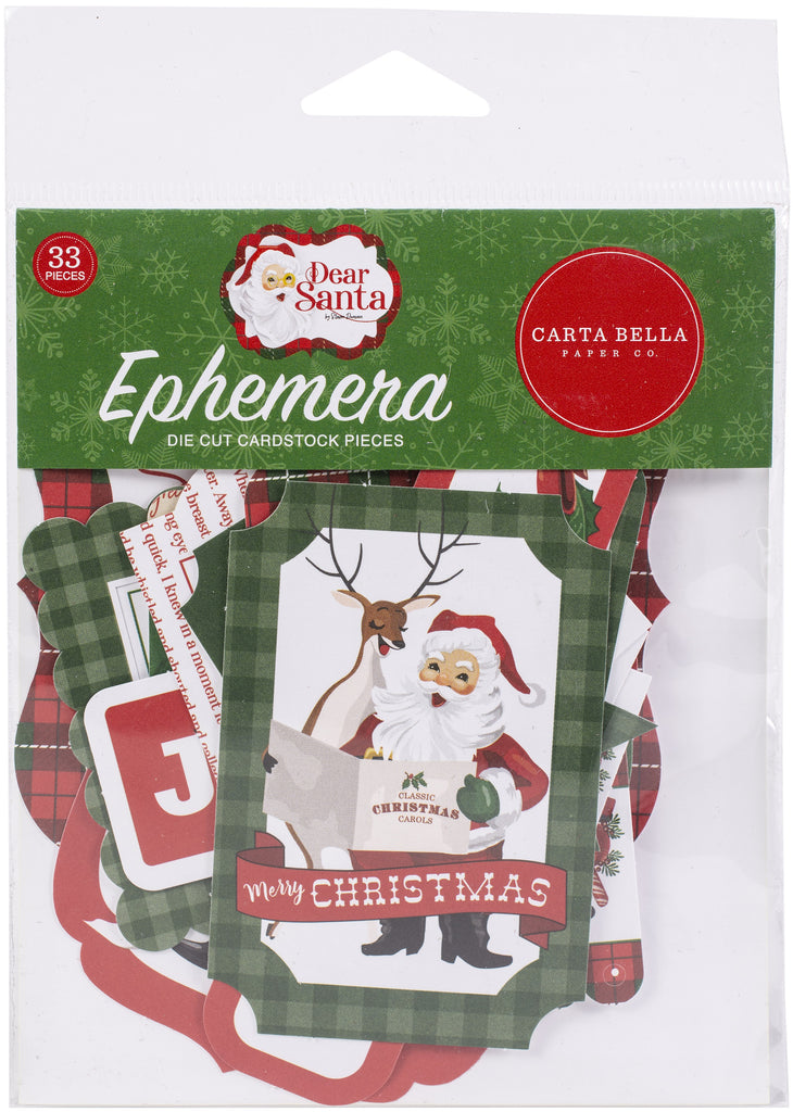 Carta Bella Paper - Letters To Santa Collection - Designer Dies - Merry  Christmas Script