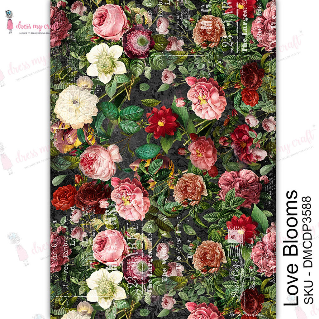 Designer Floral Tissue Paper - LV – Crafty Cake Shop