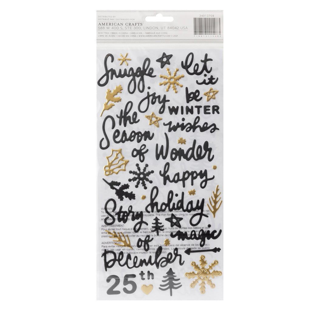 Heidi Swapp Sun Chaser Thickers Stickers 184/Pkg - Phrase