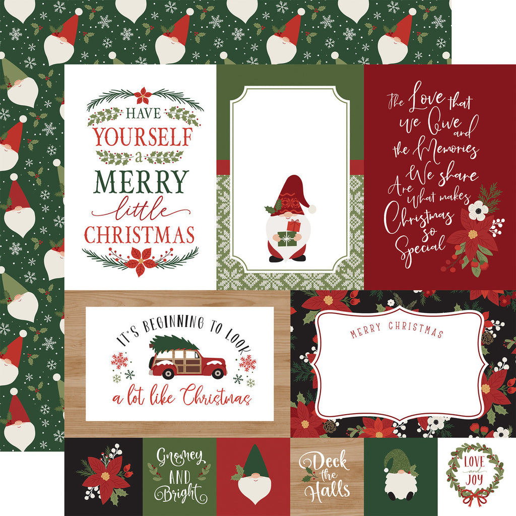 Journaling Cards 3x4 Paper - Echo Park - Christmas Time