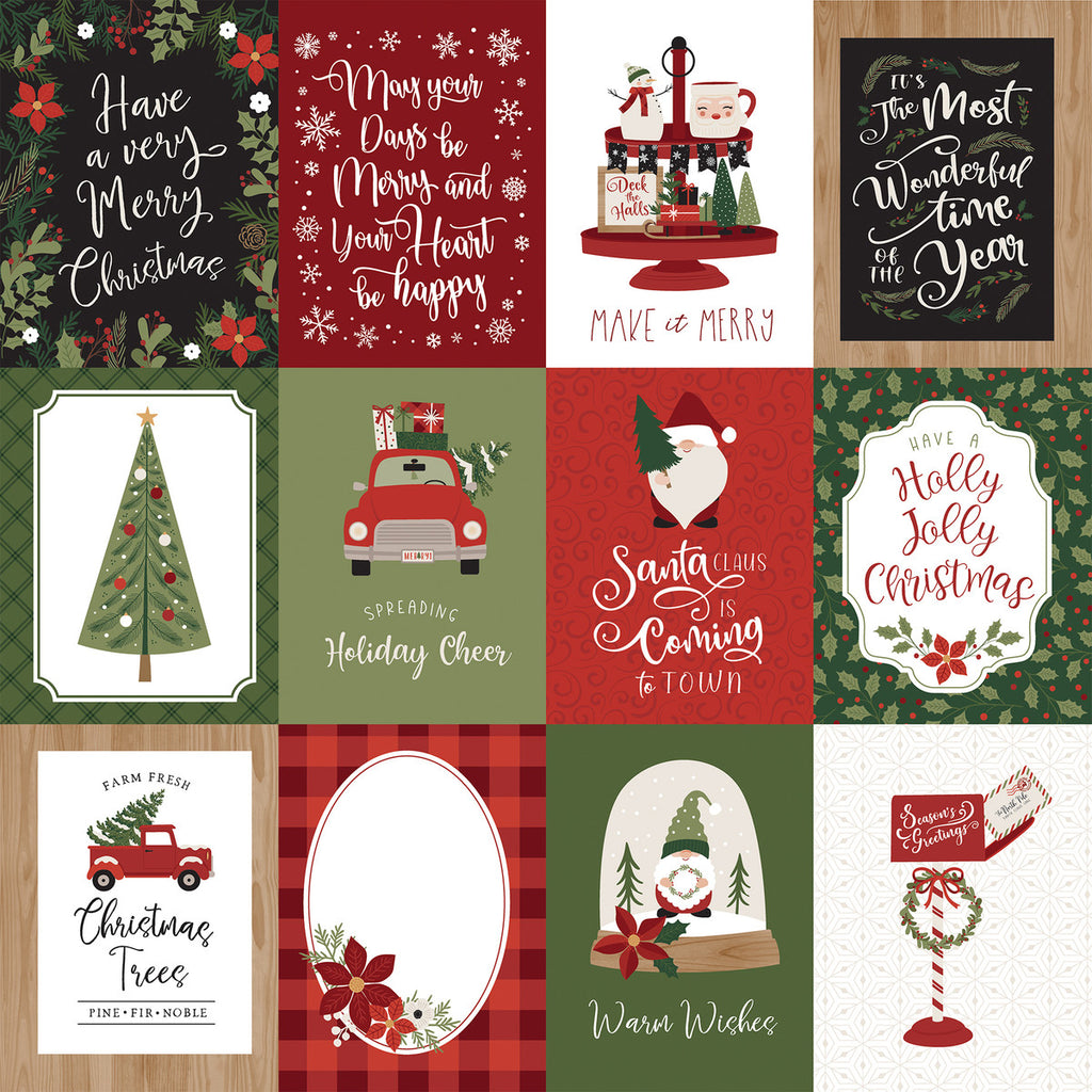 Christmas Salutations No. 2: 4x4 Journaling Cards 12x12 Patterned Paper -  Echo Park Paper Co.