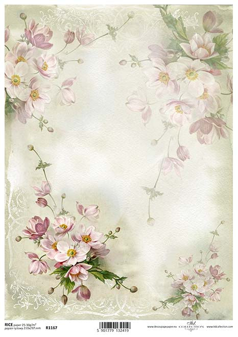 Rose Le Jardin Des Parfums Rice Paper Decoupage Sheet – Artistic Artifacts