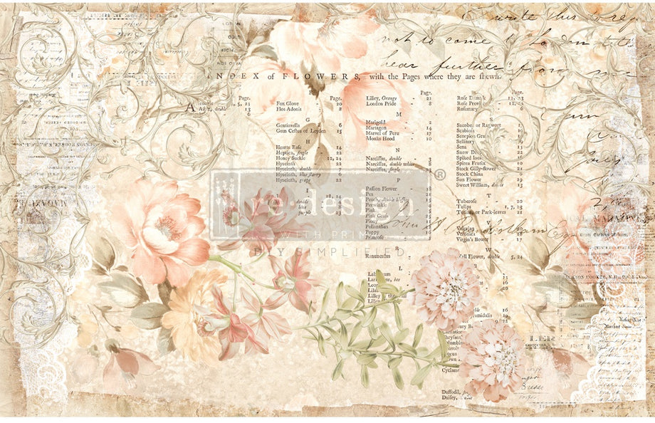 Papel De Seda Retro 70s Inspired Floral Decoupage Crafting