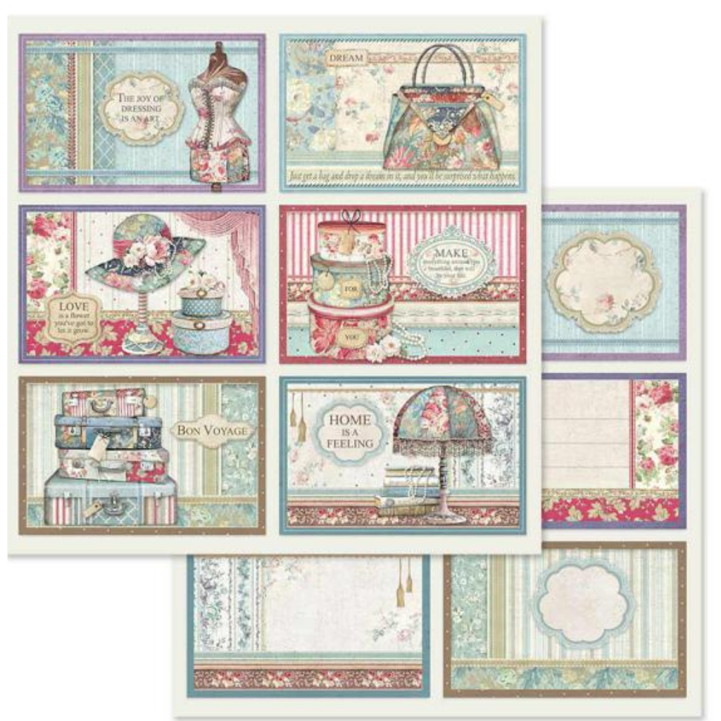 Threads Cards Stamperia 12x12 Cardstock Scrapbook Paper – Decoupage  Napkins.Com