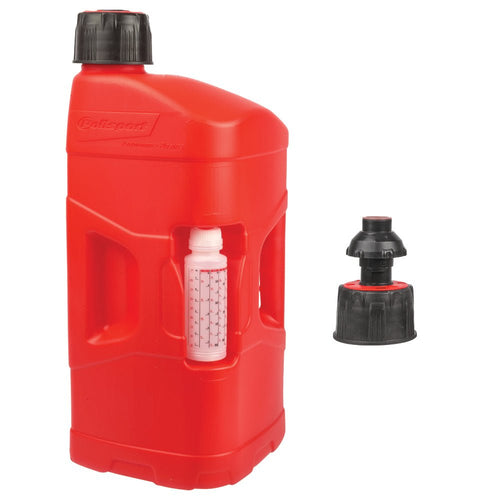 Polisport Plastics PRO-OCTANE FUEL CAN + QUICK FILL CAP 20L (250ML OIL MIXER)