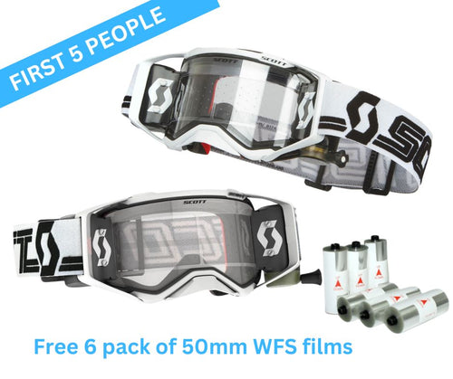 DEAL OF THE WEEK - Scott Prospect Goggle WFS, White / Black – Clear Works Lens