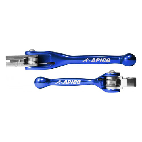 APICO YAMAHA FLEXI LEVER BRAKE AND CLUTCH SET BLUE YAM3