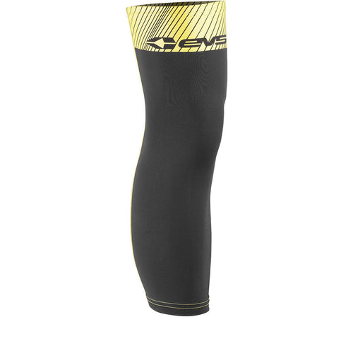 EVS TUG - Knee Brace Sleeves (Black/Hi-Viz Yellow Size Large