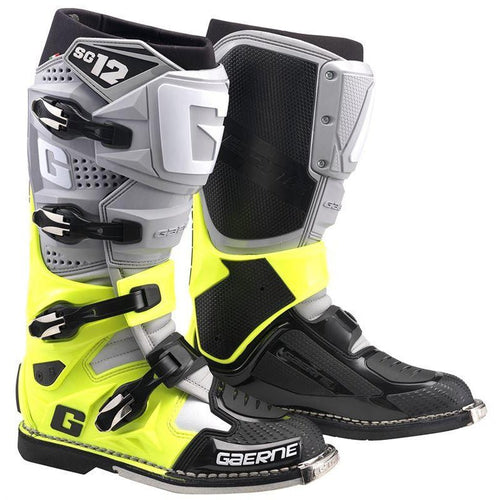 Gaerne SG12 Grey/Yellow/Black MX Boots