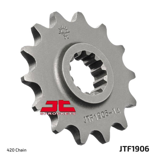 JT Sprockets Steel Front Sprocket KTM SX 65 1998 - 2021 Husqvarna TC 65 2017 - 21, 14T