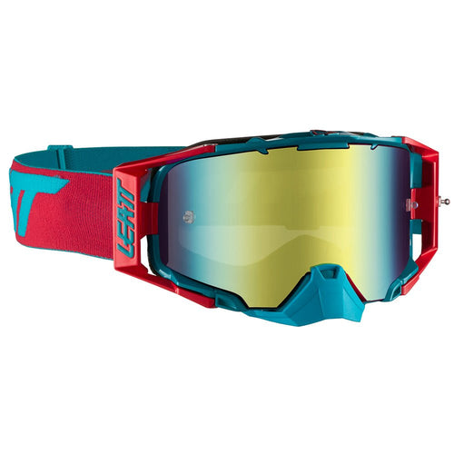 Leatt Velocity 6.5 Iriz red/teal bronz Lens Motocross Goggles