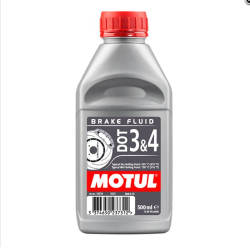 Motul Dot 3 & 4 Brake Fluid 500Ml