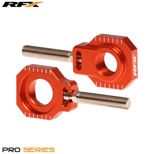 RFX Pro 2 Rear Axle Adjuster Blocks (Orange) KTM SX/SXF 125-525 13-22