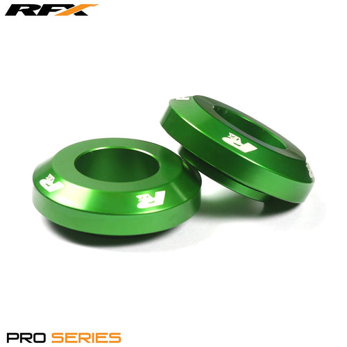 RFX Pro FAST Wheel Spacers Rear (Green) Kawasaki KXF250 04-22 KXF450 06-22 KX125/250 03-08