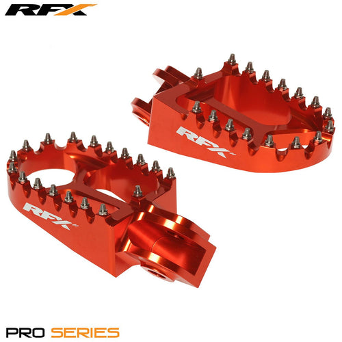 RFX Pro Footrests (Orange) KTM SX50 14-23 SX65 02-22 SX/EXC/SXF/EXCF 125-525 00-15