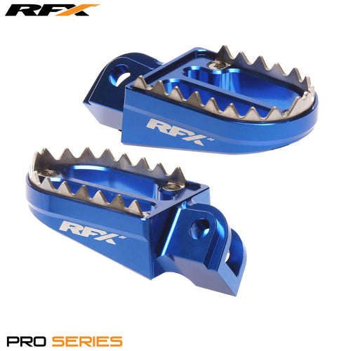 RFX Pro Series 2 Footrests (Blue) HSQ TC50 17-22 TC65 16-22 TC85 14-16 Sherco SE-R 14-21 SE-F 10-21