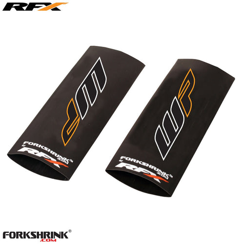 RFX Race Series Forkshrink Upper Fork Guard with 2016 WP logo (White/Orange) Universal 125cc-525cc