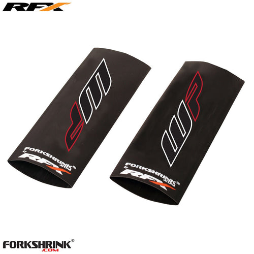 RFX Race Series Forkshrink Upper Fork Guard with 2016 WP logo (White/Red) Universal 125cc-525cc