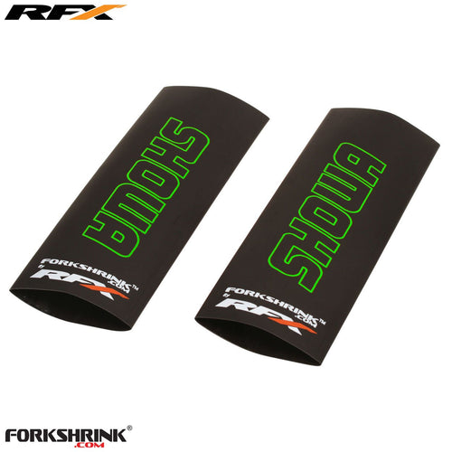 RFX Race Series Forkshrink Upper Fork Guard with Showa logo (Green) Universal 125cc-525cc