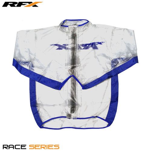 RFX Sport Wet Jacket (Clear/Blue) Size Adult Large