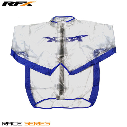 RFX Sport Wet Jacket (Clear/Blue) Size Adult Medium