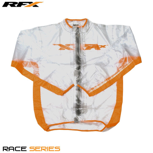 RFX Sport Wet Jacket (Clear/Orange) Size Adult Small