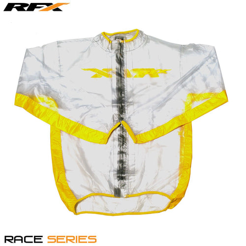 RFX Sport Wet Jacket (Clear/Yellow) Size Adult Large