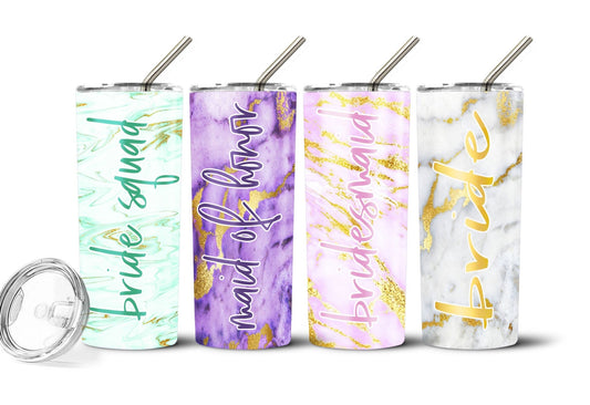 Floral Boho Personalized Stainless Steel Tumbler with Straw – Squishy Cheeks
