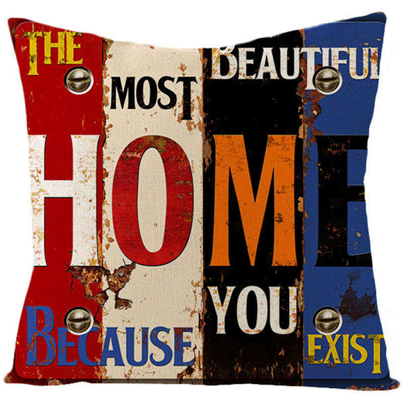 The Most Beautiful Home Because You Exist Vintage Throw Pillow 18