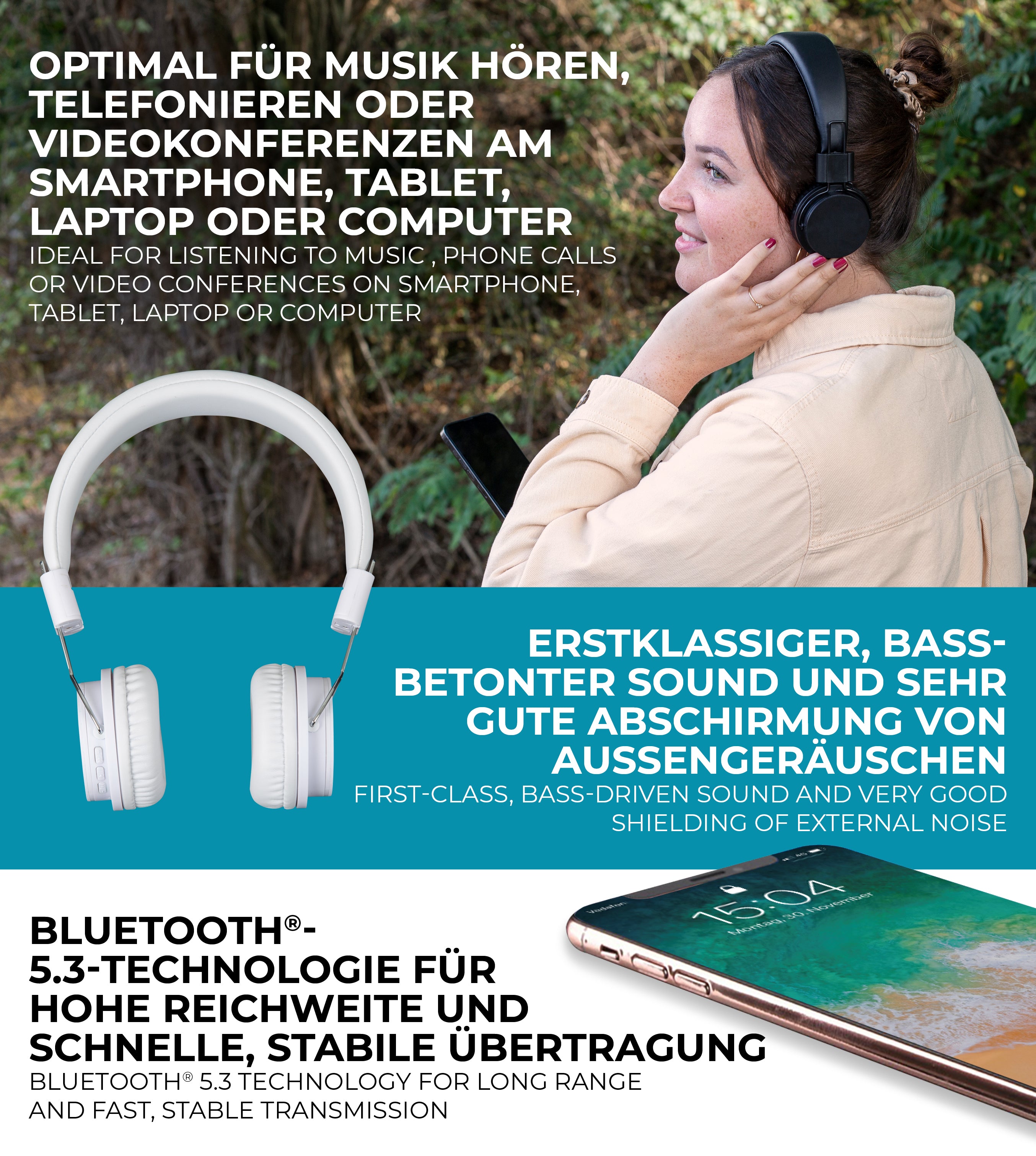 Maginon Bluetooth-Kopfhörer BTH-4