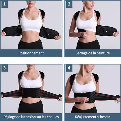 Bonne utilisation du corset de maintien du dos