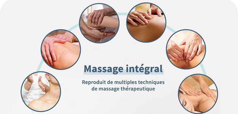 Massage et chauffage intégral du cou