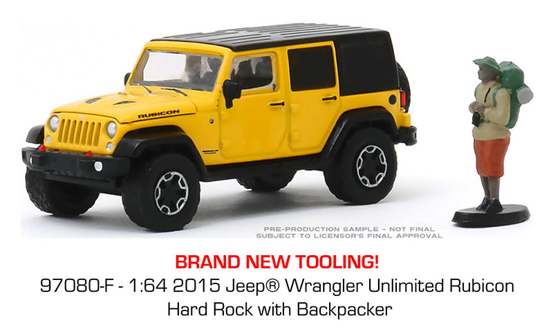 Greenlight 2015 Jeep Wrangler Unlimited Rubicon Yellow 1:64 – Gulf Models