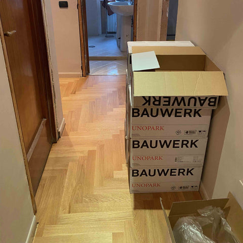 unopark bauwerk parquet plug in Stock et Chimiver colle écologique