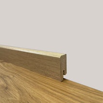 *PROMO* 96 metri lineari di BATTISCOPA ZOCCOLINO SQUADRATO BASSO in FIBRA DI LEGNO 40X15 ROVERE Nav Image 2