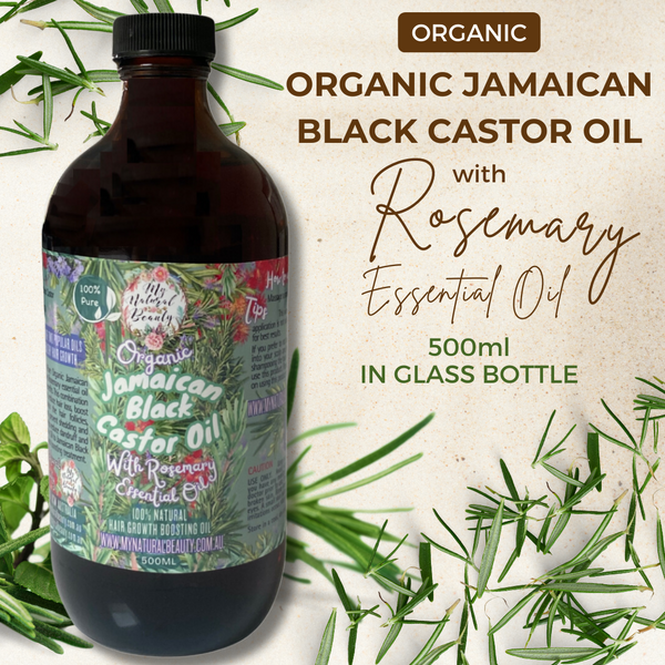 Glass Bottle Jamaican Black Castor Oil
