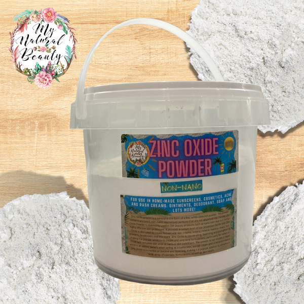 ZINC OXIDE POWDER- 500g   NON-NANO     FOR COSMETIC USE- For external use only.    For use in home-made sunscreens, cosmetics, acne and rash creams, ointments, deodorant, soap and lots more!