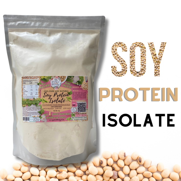 100% Pure Soy Protein Isolate Unflavoured-1kg