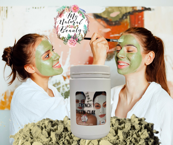 Green French Clay recipes. Face mask.