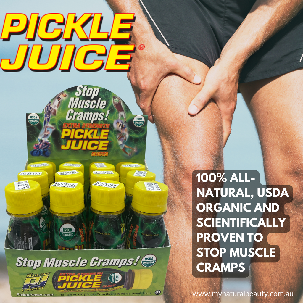 PICKLE JUICE 12 PACK 75ML - EXTRA STRENGTH 100% All-Natural, USDA Organic and Scientifically Proven to Stop Muscle Cramps