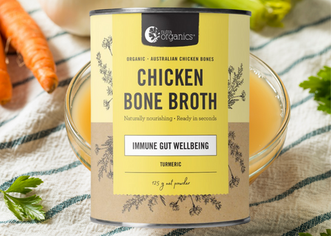 Nutra Organics chicken turmeric bone broth