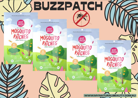 4 packets of BuzzPatch Natural Mosquito repellent patches