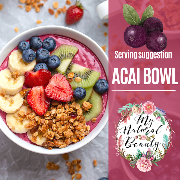 Acai Bowl recipe. Ways to use Acai