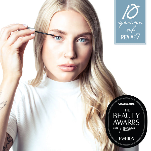 Revive7 Lash Serum (5ml)   Fashion Magazine 2022 Clean Beauty Award Winner  CANADA'S FAVOURITE AWARD-WINNING LASH SERUM. SINCE 2012.   CLINICALLY TESTED & DERMATOLOGIST RECOMMENDED  AMAZING RESULTS ON EYELASHES AND EYEBROWS