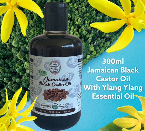 100% Pure Jamaican Black Castor with Ylang Ylang Essential Oil for Hair Growth. Buy online Australia.